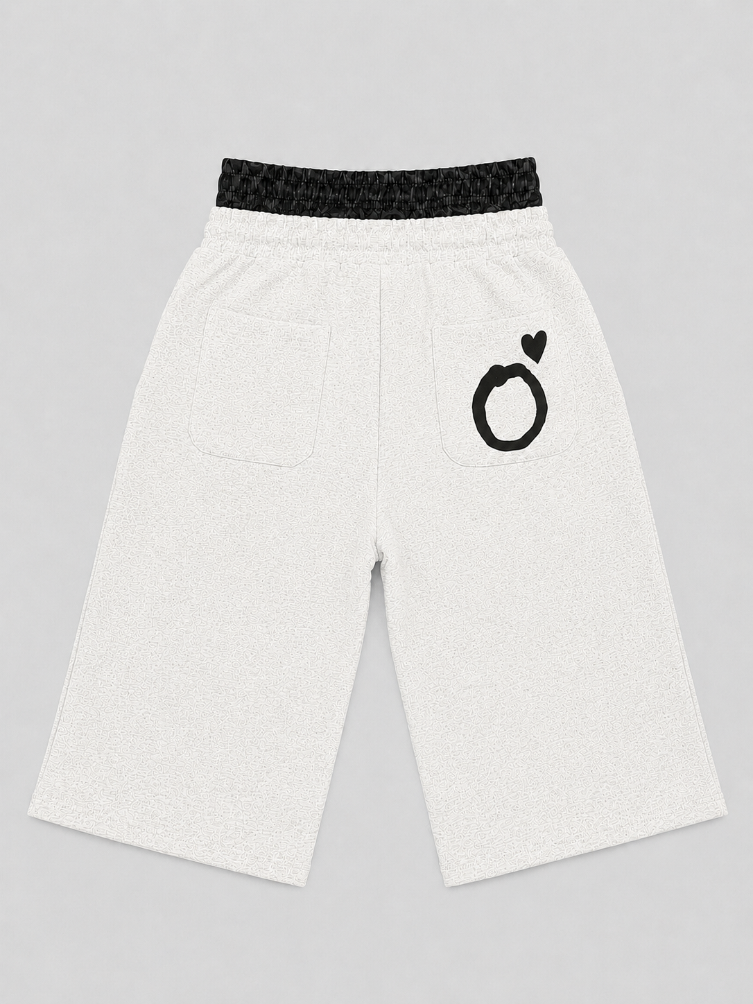 DOUBLE WAISTED SHORTS WHITE